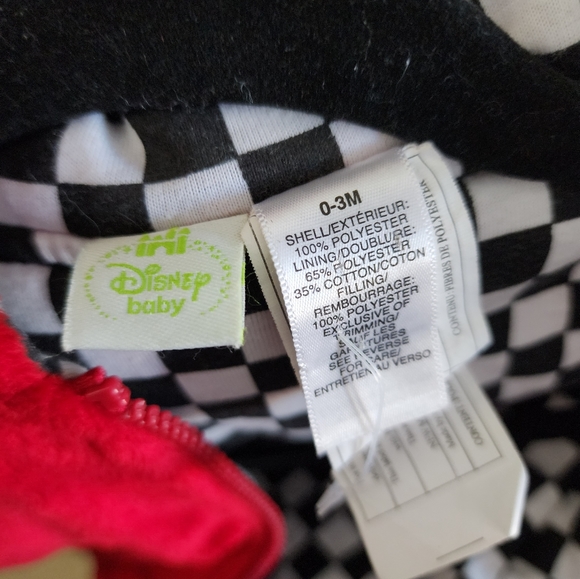 Disney Baby Cars Lightning Mcqueen Winter Jacket with Gloves 0-3months - Picture 4 of 5
